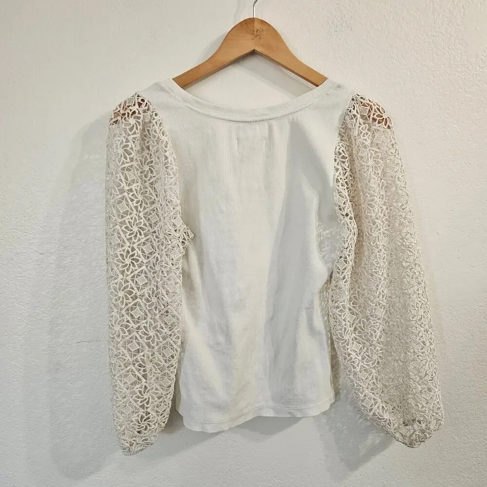Anthropologie white scoop